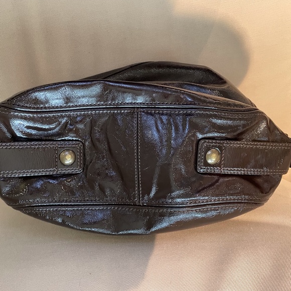 Coach Brown Patent Leather Shoulder bag - Picture 4 of 9